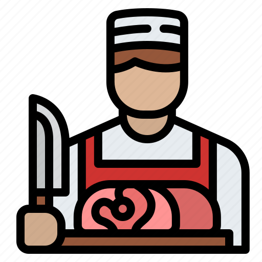 Butcher, man, worker, shop, butchering icon - Download on Iconfinder
