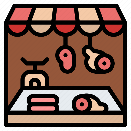 Butcher, shop, meat, butchering, food icon - Download on Iconfinder
