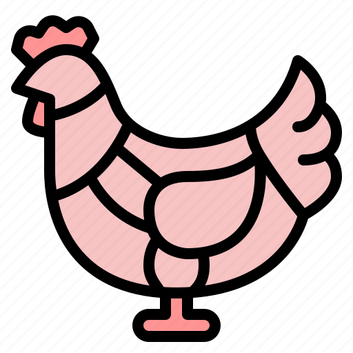 Chicken, body, part, meat, butcher, shop, butchering icon - Download on Iconfinder