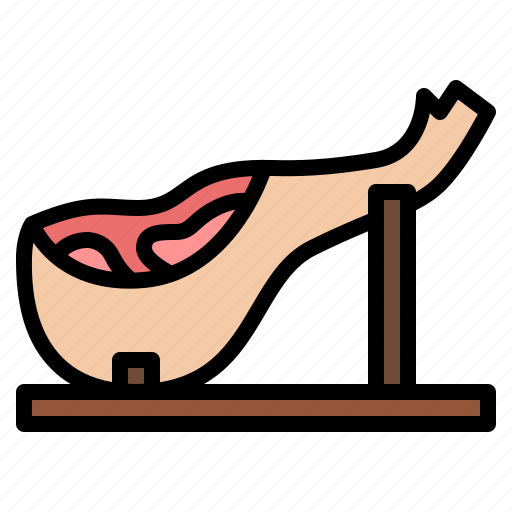 Jamon, meat, butcher, shop, butchering, food icon - Download on Iconfinder