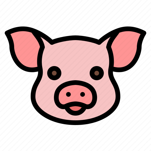 Pig, head, meat, butcher, shop, pork, animal icon - Download on Iconfinder