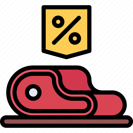 Butcher, discount, food, meat, shop, steak icon - Download on Iconfinder