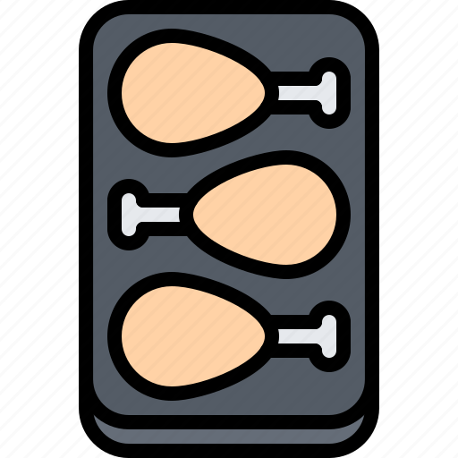 Butcher, chicken, food, leg, meat, shop icon - Download on Iconfinder