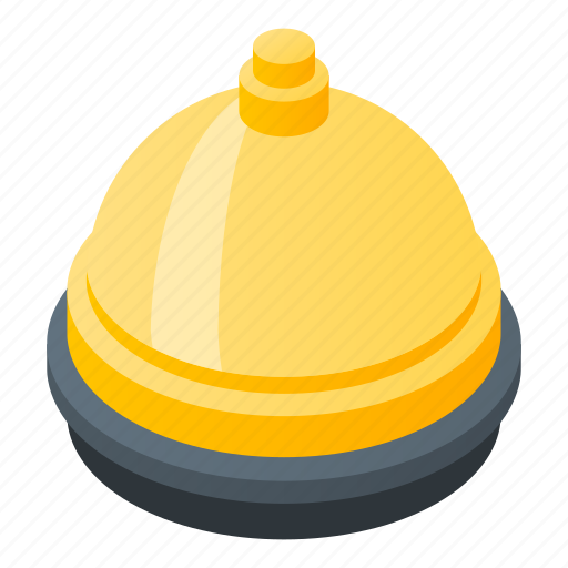 Bell, butler, cartoon, christmas, gold, isometric, music icon - Download on Iconfinder