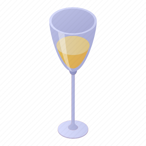 Cartoon, champagne, christmas, glass, isometric, party, silhouette icon - Download on Iconfinder