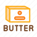 bread, butter, knife, margarine, outlie, piece, product