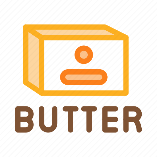 Bread, butter, knife, margarine, outlie, piece, product icon - Download on Iconfinder
