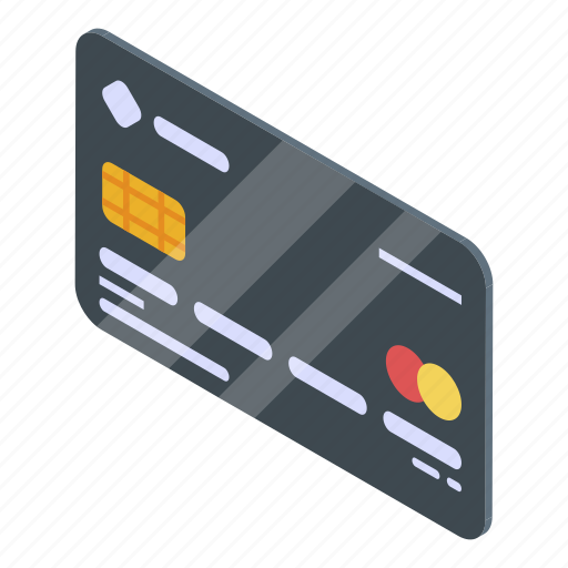 Bank, business, card, cartoon, computer, credit, isometric icon - Download on Iconfinder