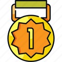 award, badge, medal, reward, ribbon, success, winner