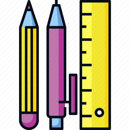 Education, pen, pencil, school, stationery, supplies, write icon - Download on Iconfinder