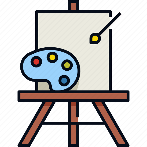 Art, brush, color, drawing, hobby, paint, painting icon - Download on Iconfinder