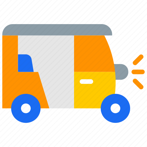 Auto, auto rickshaw, online booking, transport, travel icon - Download on Iconfinder