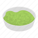 cabbage, cartoon, food, isometric, person, soup, water