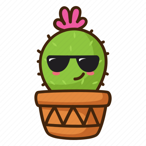 Cactus, cool, emoji, glasses icon - Download on Iconfinder