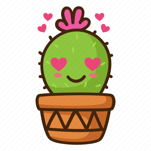 Cactus, emoji, love icon - Download on Iconfinder