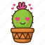 cactus, emoji, love 