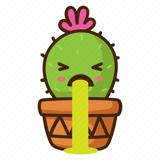 Cactus, cute, emoji, meh icon - Download on Iconfinder