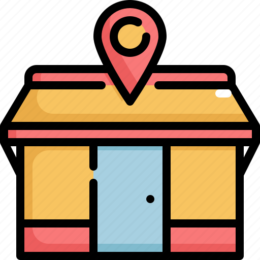 Cafe, location, navigation, restaurant, shop, shopping icon - Download on Iconfinder