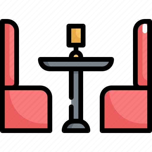 Cafe, food, restaurant, seat, shop, store, table icon - Download on Iconfinder