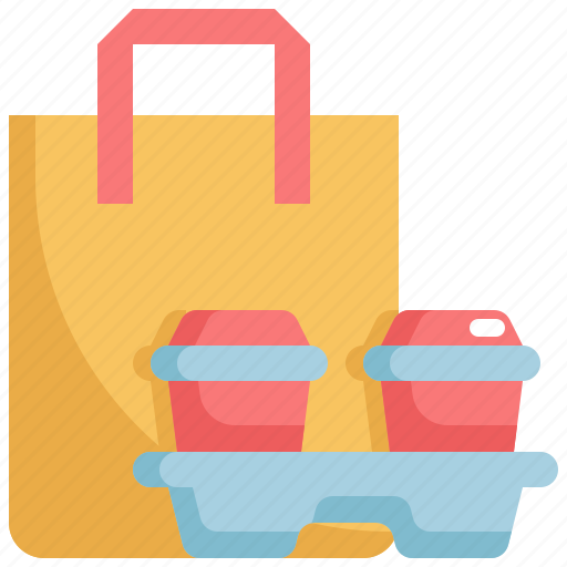 Bag, beverage, cafe, paper, restaurant, shop, takeaway icon - Download on Iconfinder