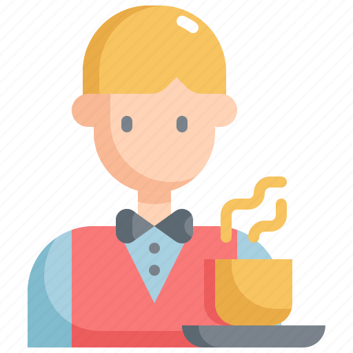 Cafe, coffee, cup, man, restaurant, shop, waiter icon - Download on Iconfinder