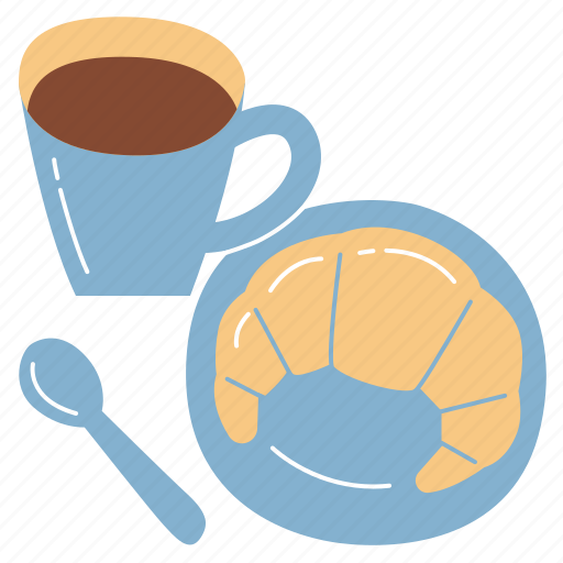 Croissant, bakery, cafe, coffee, breakfast icon - Download on Iconfinder