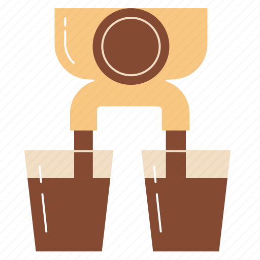 Double, shot, coffee, cafe, espresso, machine icon - Download on Iconfinder