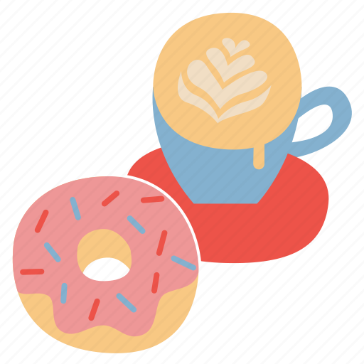 Doughnut, coffee, breakfast, cafe, shop icon - Download on Iconfinder