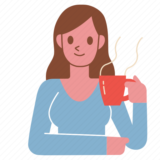 Hot, coffee, chill, woman, cafe, shop icon - Download on Iconfinder