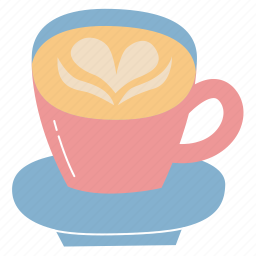 Latte, coffee, milk, cafe, art icon - Download on Iconfinder