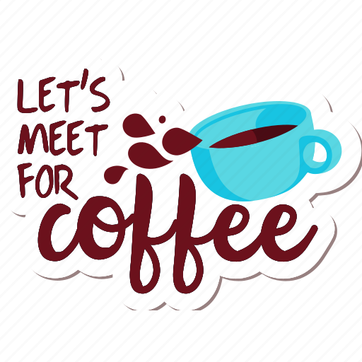 Café, coffee, drink, food, networking, restaurant, sticker sticker - Download on Iconfinder