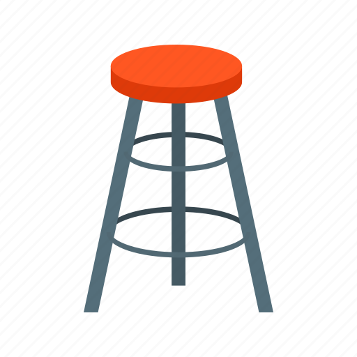 Bar, cafe, chair, furniture, round, sit, stool icon - Download on Iconfinder