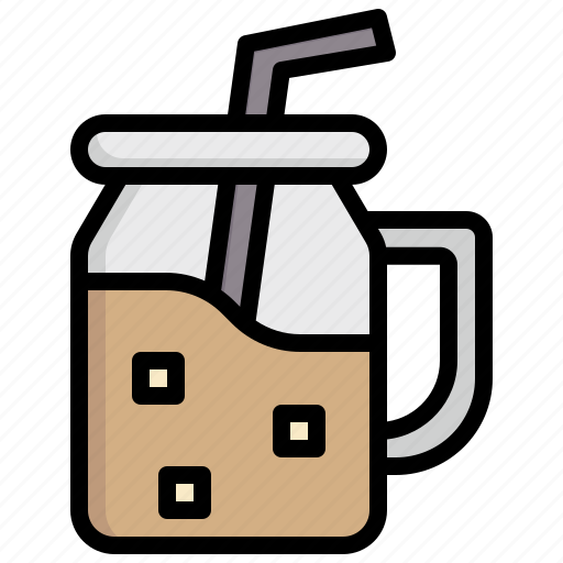 Ice, coffee, cold, drink, shop, glass icon - Download on Iconfinder