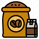 coffee, bag, seed, pack, supply