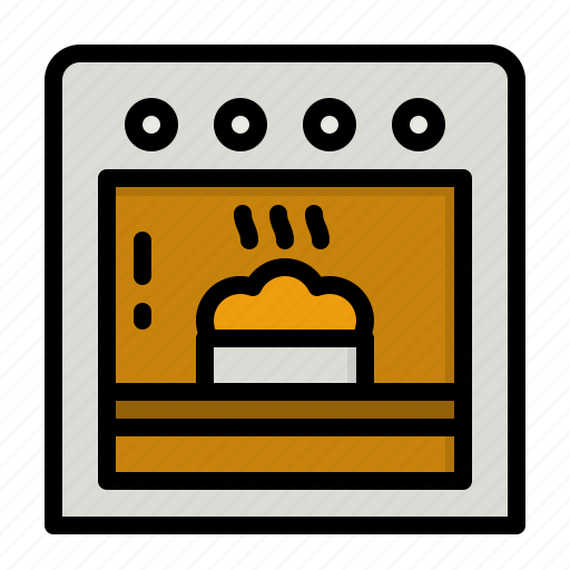 Oven, kitchen, stove, food, bread icon - Download on Iconfinder