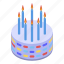 baby, birthday, cake, cartoon, isometric, kid, party 