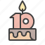cake, pie, candles, restaurant, birthday, holiday, anniversary, date, ten 