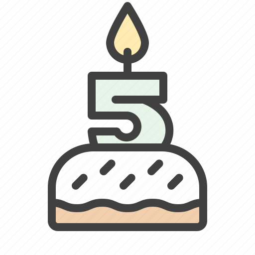 Cake, pie, candles, food, birthday, holiday, anniversary icon - Download on Iconfinder