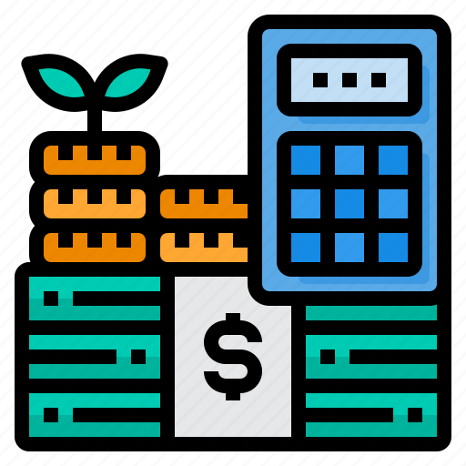 Budget, growth, money, calculator, cost icon - Download on Iconfinder