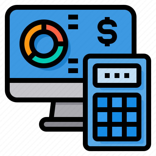 Calculate, economy, report, calculator, computer icon - Download on Iconfinder