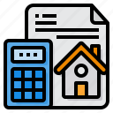 financial, estate, real, loan, calculator, document
