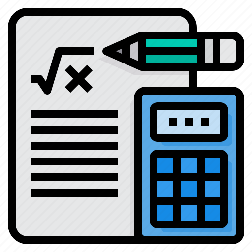 Calculate, maths, pencil, calculator, education icon - Download on Iconfinder