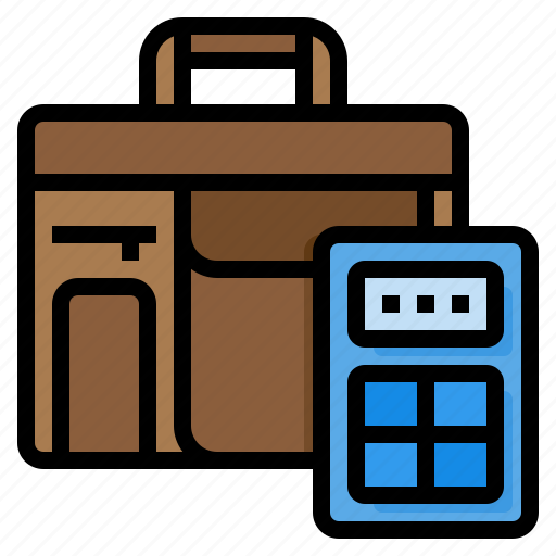 Briefcase, business, portfolio, calculator, work icon - Download on Iconfinder