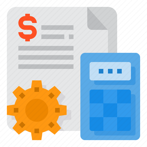 Calculator, management, budget, payment, gear icon - Download on Iconfinder