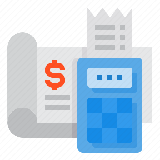 Calculator, bill, banker, payment, cheque icon - Download on Iconfinder