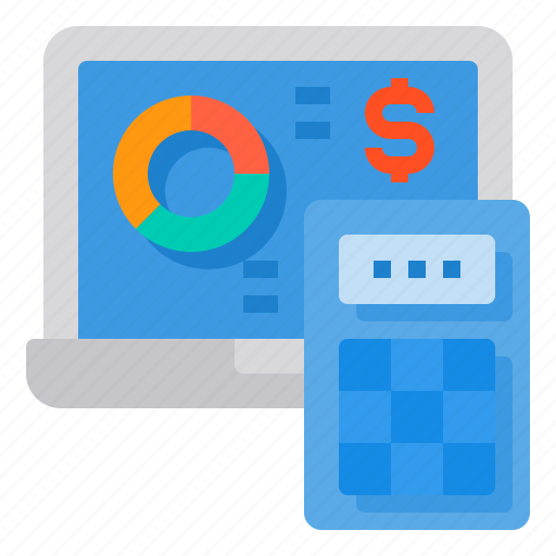 Report, calculator, calculate, laptop, economy icon - Download on Iconfinder