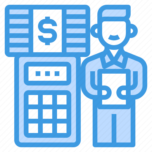 Money, accountant, worker, calculator, man icon - Download on Iconfinder