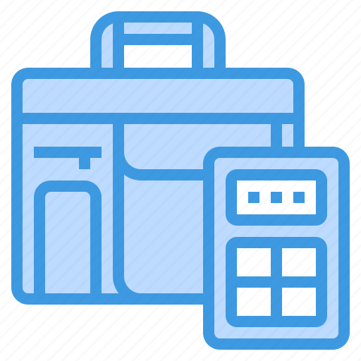 Portfolio, calculator, work, briefcase, business icon - Download on Iconfinder