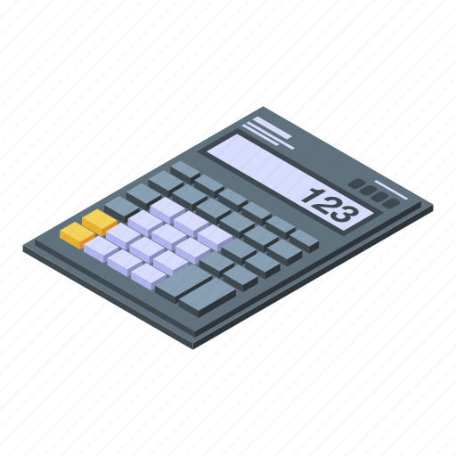 Business, calculator, cartoon, computer, isometric, tax, water icon - Download on Iconfinder