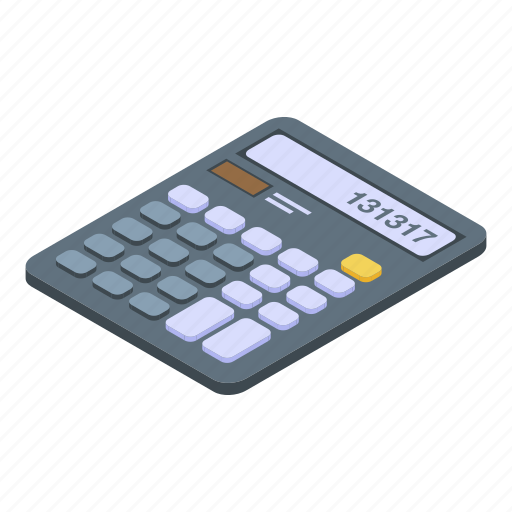 Abstract, business, calculator, cartoon, computer, isometric, money icon - Download on Iconfinder